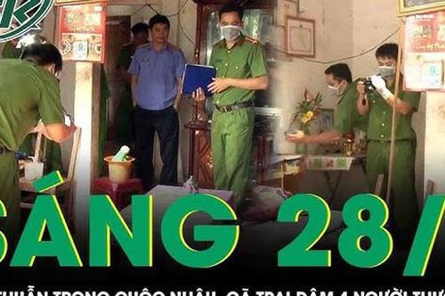 Sáng 28/1: Mâu thuẫn trong lúc nhậu tất niên, gã trai cầm dao đâm 4 người thương vong
