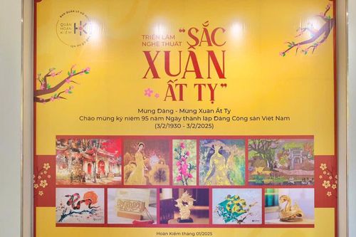 Hơn 50 tác phẩm hội họa và điêu khắc mừng Xuân Ất Tỵ 2025