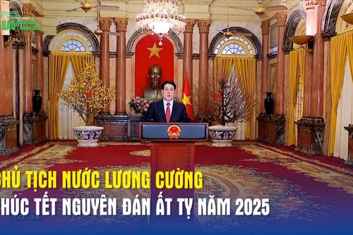 Chủ tịch nước Lương Cường chúc Tết giao thừa Xuân Ất Tỵ 2025