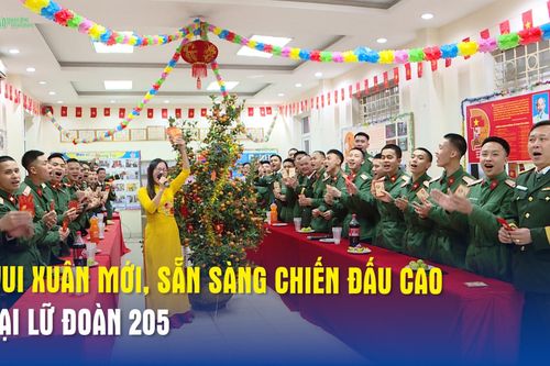 Vui Xuân mới, sẵn sàng chiến đấu cao tại Lữ đoàn 205