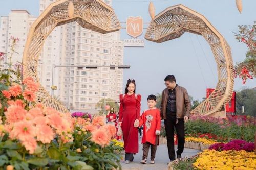 Home Hanoi Xuan 2025: Rộn ràng sắc xuân với tà áo dài truyền thống