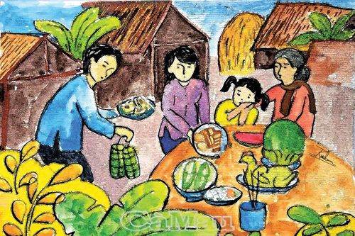 Mâm cơm ngày Tết