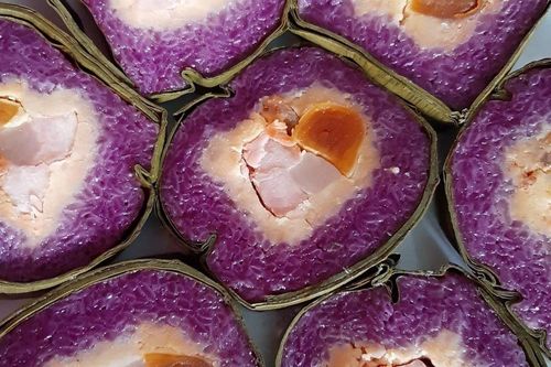 Bánh tét lá cẩm: Hương vị năm mới đặc trưng của người Cần Thơ