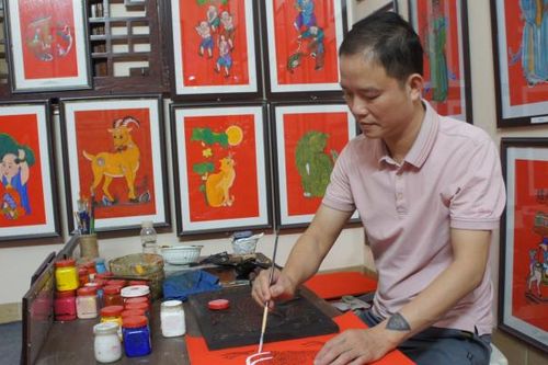 Tranh Tết trở lại trong nhà Việt