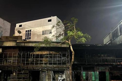 Cháy lớn tại nhà hàng ở trung tâm Hải Phòng