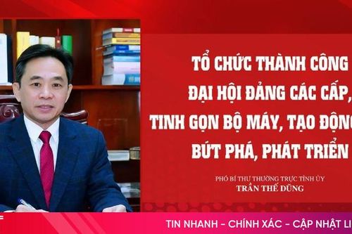 Tổ chức thành công đại hội Đảng các cấp, tinh gọn bộ máy, tạo động lực bứt phá, phát triển