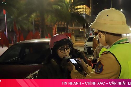 CSGT Hà Tĩnh xử lý vi phạm nồng độ cồn xuyên Tết