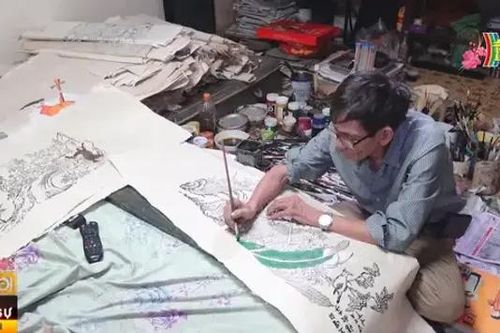 Người 'giữ lửa' cho tranh dân gian Hàng Trống
