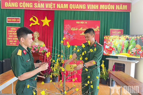 Đón xuân trên các đài trạm lẻ của bộ đội Thông tin 596