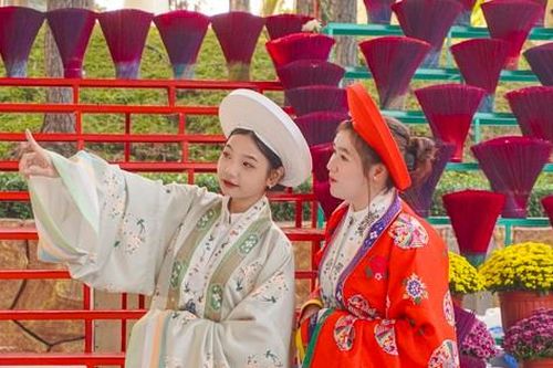 Nam thanh nữ tú trẩy hội 'Tết xuyên không' ở Suối Tiên