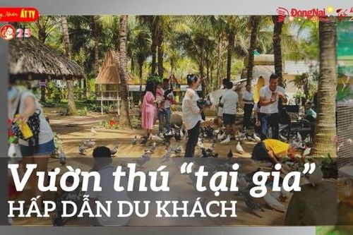 Vườn thú 'tại gia' hấp dẫn du khách