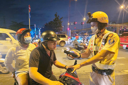 TP Hồ Chí Minh: 5 ngày nghỉ Tết, gần 1.600 lái xe vi phạm nồng độ cồn