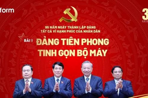 Đảng tiên phong tinh gọn bộ máy