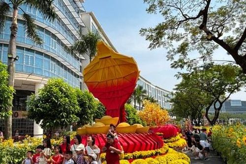 Ngắm đường hoa Phú Mỹ Hưng trong ngày cuối mở cửa