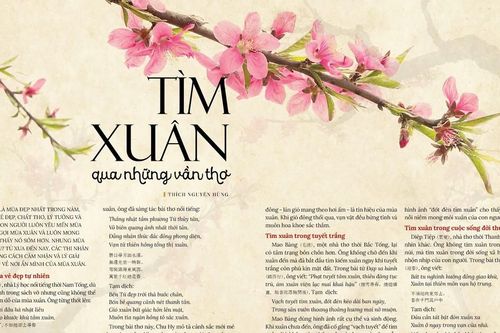 Tìm xuân qua những vần thơ