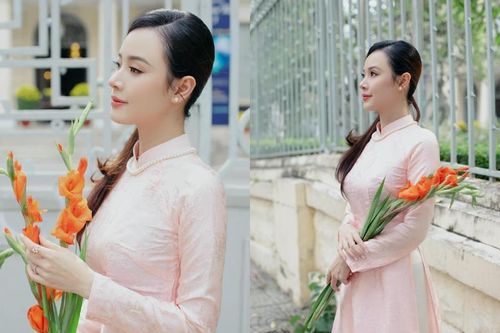 'Phú bà' tuổi tỵ diện áo dài du xuân ngọt ngào