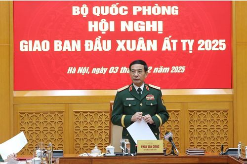 Đại tướng Phan Văn Giang chủ trì Hội nghị giao ban đầu Xuân Ất Tỵ 2025