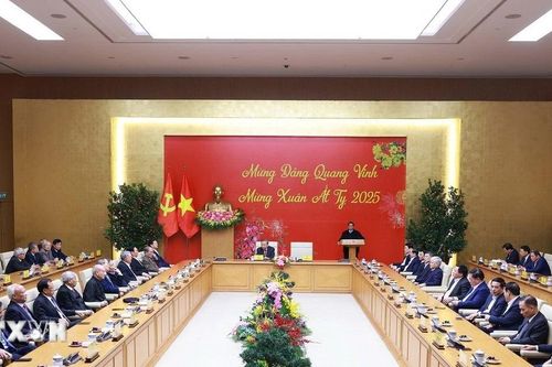 Chính phủ tổ chức gặp mặt thân mật 'Mừng Đảng quang vinh, mừng Xuân Ất Tỵ 2025'