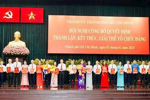 Công bố quyết định thành lập và danh sách nhân sự Ban chấp hành Đảng bộ các cơ quan Đảng TPHCM
