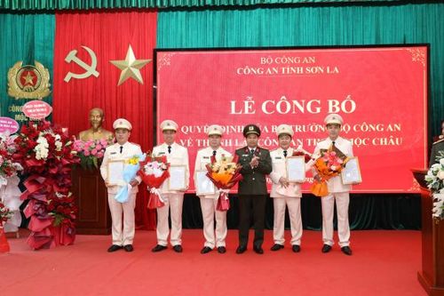 Thành lập Công an thị xã Mộc Châu