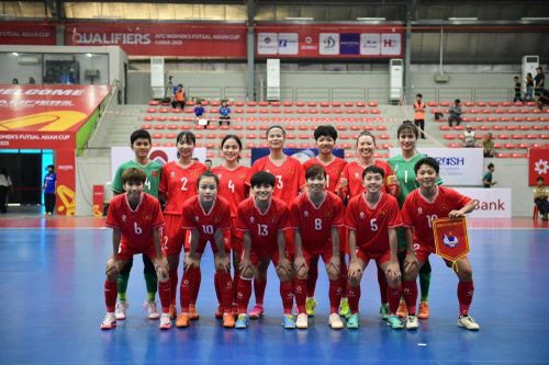 Tuyển futsal nữ Việt Nam ở nhóm hạt giống số 2 vòng bảng giải châu Á 2025
