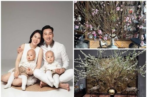 Cận cảnh căn hộ rực rỡ sắc xuân của MC Thành Trung
