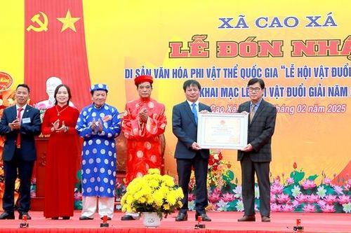 Phú Thọ có thêm Di sản văn hóa phi vật thể quốc gia: 'Lễ hội vật đuổi giải Đình Vĩnh Mộ'