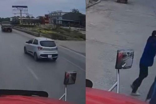 Clip: Xe container va chạm xe máy khiến nữ sinh tử vong thương tâm, tài xế ôm đầu bật khóc