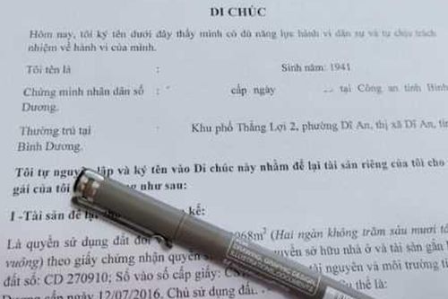 Không có tên trong di chúc có được chia tài sản?