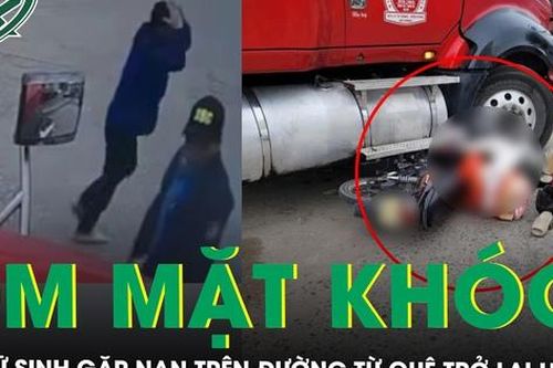 Hai nữ sinh gặp nạn trên đường từ quê trở lại Hà Nội, tài xế container ôm mặt bật khóc