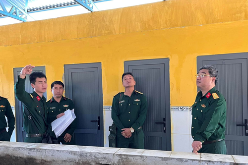 Bộ CHQS tỉnh Khánh Hòa kiểm tra toàn diện Trung đoàn 974