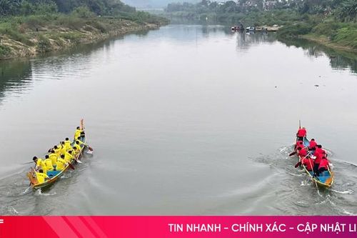 36 đội tranh tài đua thuyền truyền thống trên sông Ngàn Phố