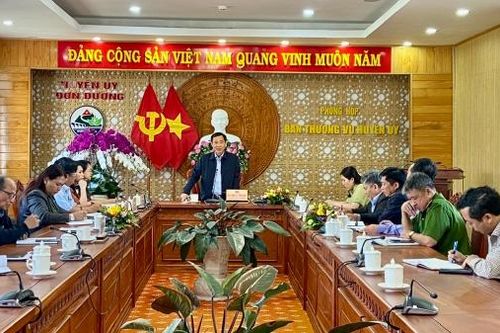 Quyền Bí thư Tỉnh ủy Nguyễn Thái Học kiểm tra, nắm tình hình sau Tết Nguyên đán tại huyện Đơn Dương, Đức Trọng