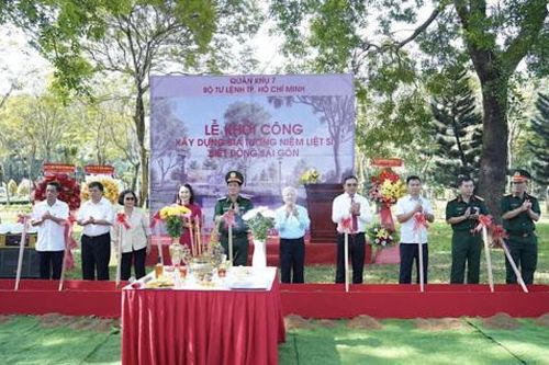 Khởi công xây dựng Bia tưởng niệm liệt sĩ Biệt động Sài Gòn