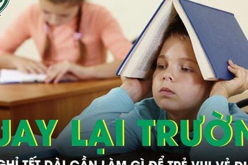 Nghỉ tết dài phụ huynh cần làm gì để trẻ vui vẻ, phấn khởi quay lại trường học?