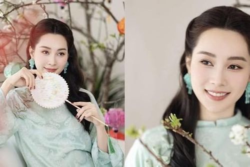 Nhan sắc đẹp như tranh vẽ của Hoa hậu Đặng Thu Thảo trong loạt ảnh áo dài