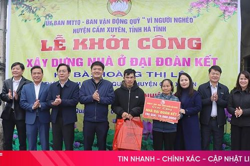 Khởi công xây dựng nhà đại đoàn kết, chào mừng đại hội Đảng các cấp