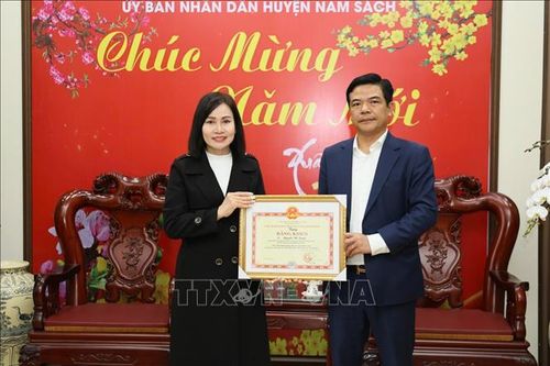 Khen thưởng một phụ nữ dũng cảm cứu 3 em nhỏ đuối nước