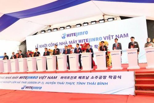 Thái Bình: Khởi công nhà máy sản xuất rượu Soju với tổng vốn đầu tư 100 triệu USD