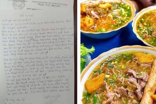 Quán bún riêu ở Bạch Mai: 'Chủ quán viết thư tay xin lỗi, dân mạng dậy sóng tẩy chay'