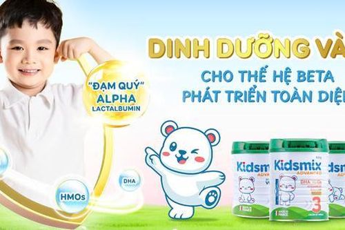 Sữa bột Kidsmix Advanced: Công thức giúp trẻ phát triển toàn diện