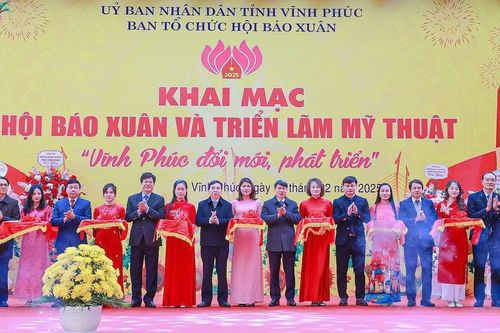Vĩnh Phúc: Nhiều hoạt động hấp dẫn tại Hội báo Xuân và Triển lãm mỹ thuật