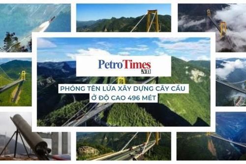 Phóng tên lửa xây dựng cây cầu ở độ cao 496 mét