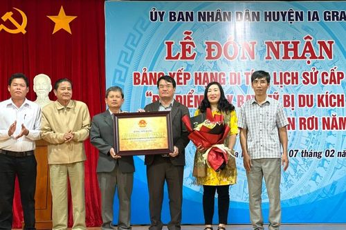 Ia Grai: Đón Bằng xếp hạng di tích lịch sử cấp tỉnh đối với địa điểm máy bay Mỹ bị du kích B6 bắn rơi