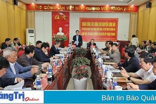 Bí thư Tỉnh ủy Nguyễn Long Hải: Triệu Phong quyết liệt triển khai các giải pháp để tăng trưởng kinh tế năm 2025 đạt trên 8%