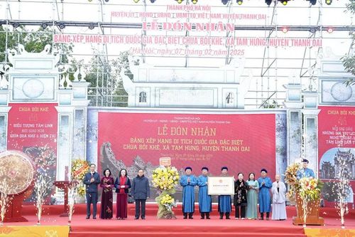 Thanh Oai (Hà Nội): Chùa Bối Khê đón nhận Bằng xếp hạng Di tích quốc gia đặc biệt