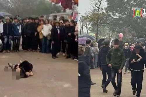 Bắt nghi phạm dùng dao đâm người trong lễ hội chùa Đậu