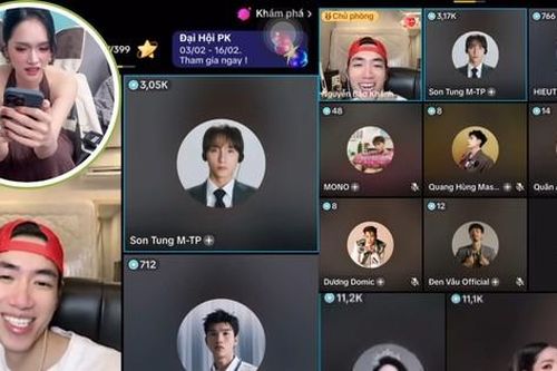 Dàn sao 'pha-ke' rủ nhau livestream, Sơn Tùng - Hương Giang 'cười ra nước mắt'