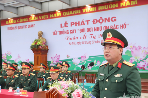 Trường Sĩ quan Lục quân 1 trồng hơn 15.000 cây xanh