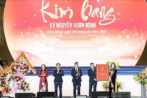 Lễ công bố quyết định thành lập thị xã Kim Bảng